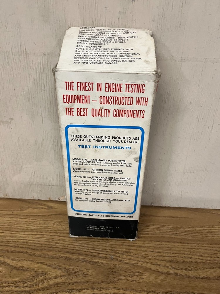 Dixson Inc Engine Performance Analyzer For Complete Engine System Testing