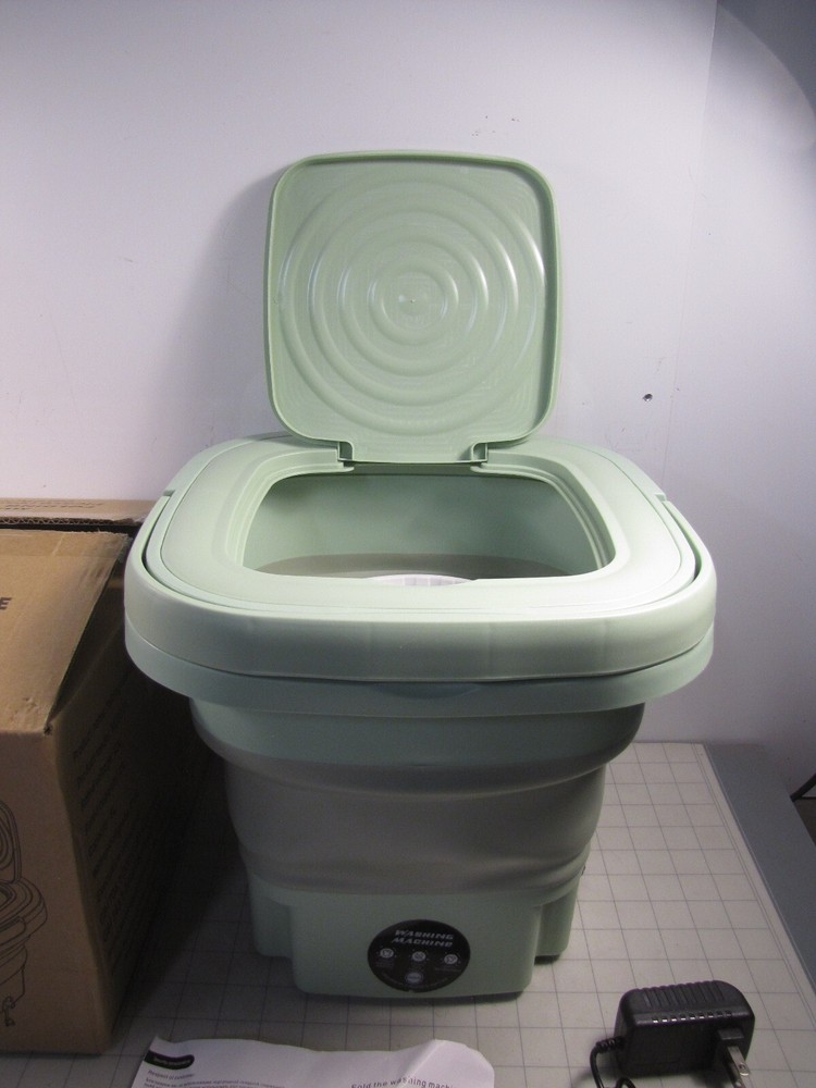 Mini Compact Folding Clothes Washing Machine Multi Function 8L w/ Adapter NEW