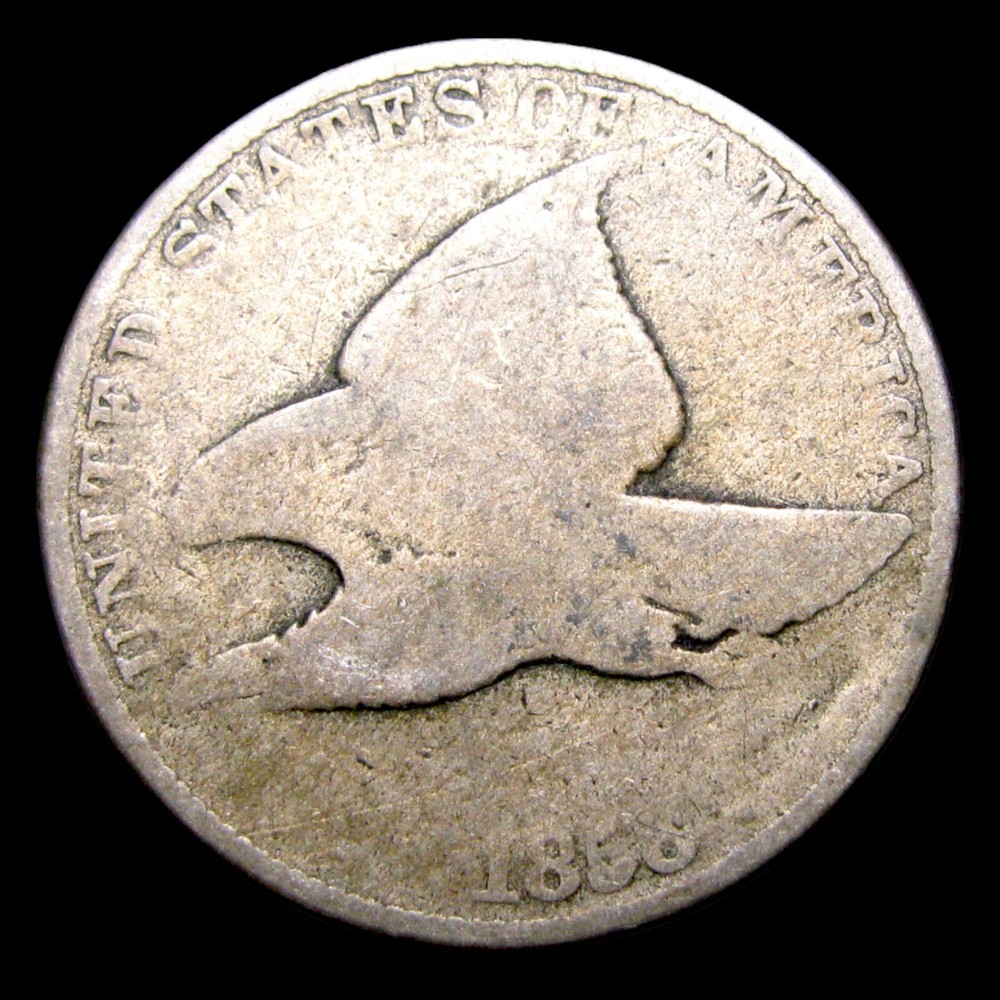 1858 Flying Eagle Cent Penny ---- Nice Details Coin ---- #580F