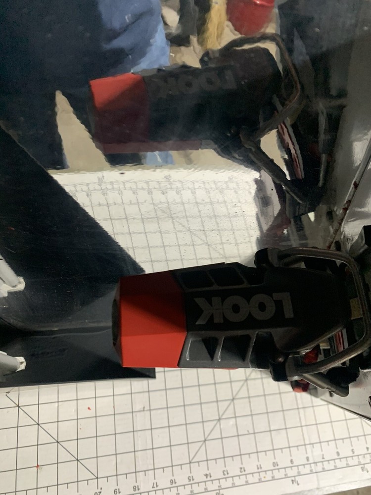 Vintage Look Ski Bindings Display Working