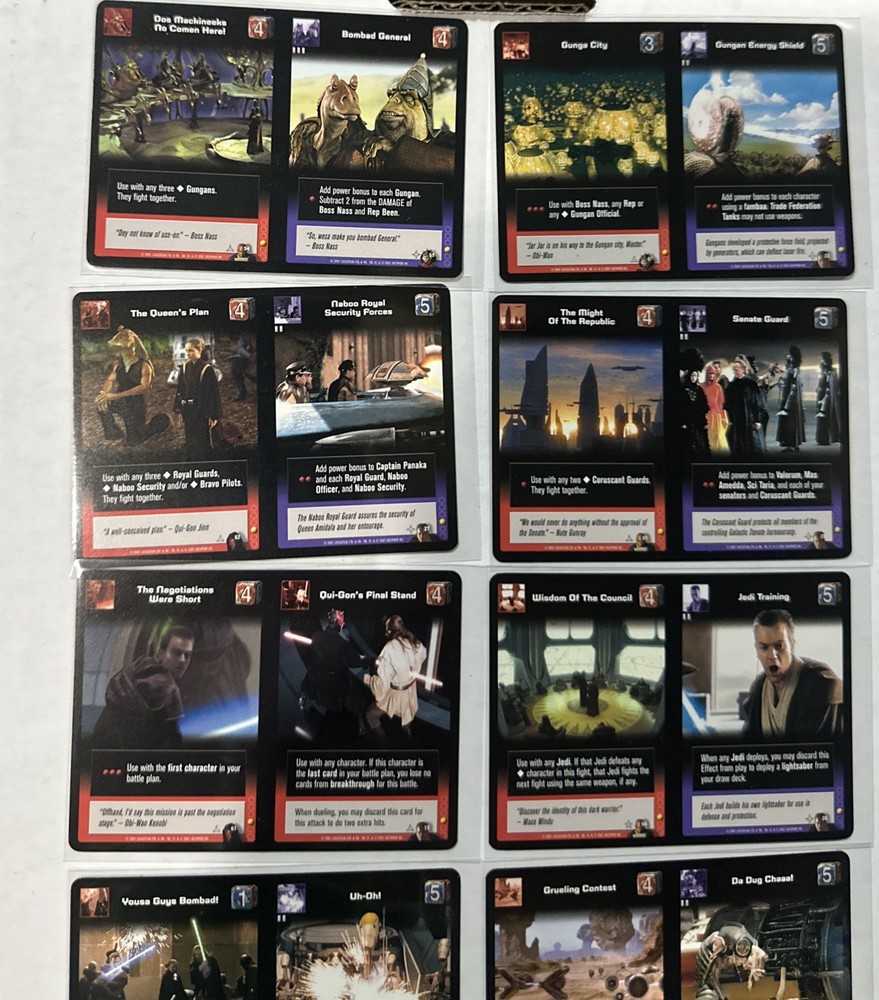 Star Wars Young Jedi Reflections CCG Double Impact Complete Set 14/14 Common