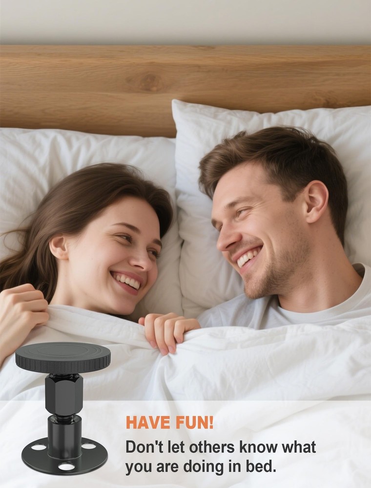 2PCS Adjustable Threaded Bed Frame Anti-Shake Tool, Upgraded Headboard stoppe...