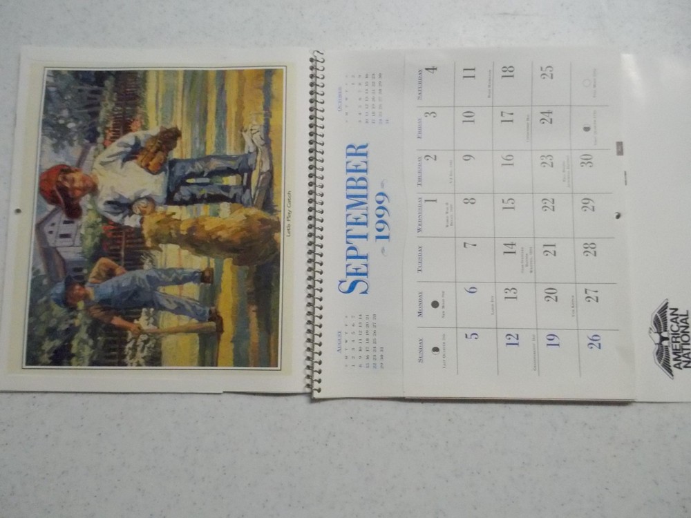 4 Vintage 1999 Calendars