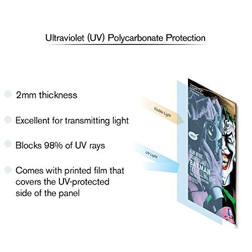 Comic Book Frame 2 Pack, MDF Wood Frame, Acid-Free BLACK FRAME. WHITE MAT