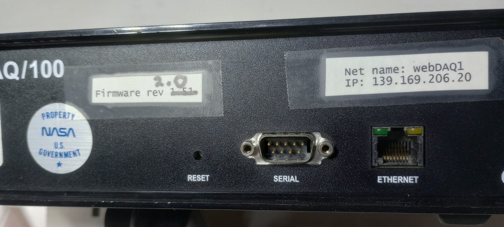 Excellent Condition CEC webDAQ/100 Data Acquisition Module Firmware Rev. 2.0