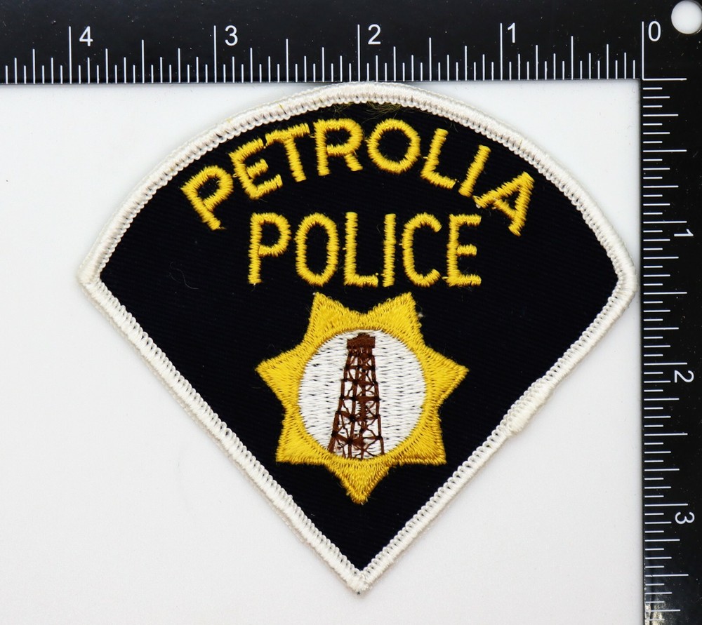 PETROLIA CANADA POLICE PATCH Vintage Original