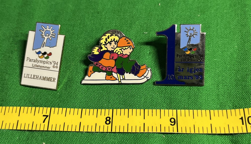 LILLEHAMMER 1994 PARALYMPIC GAMES THREE PIN SET