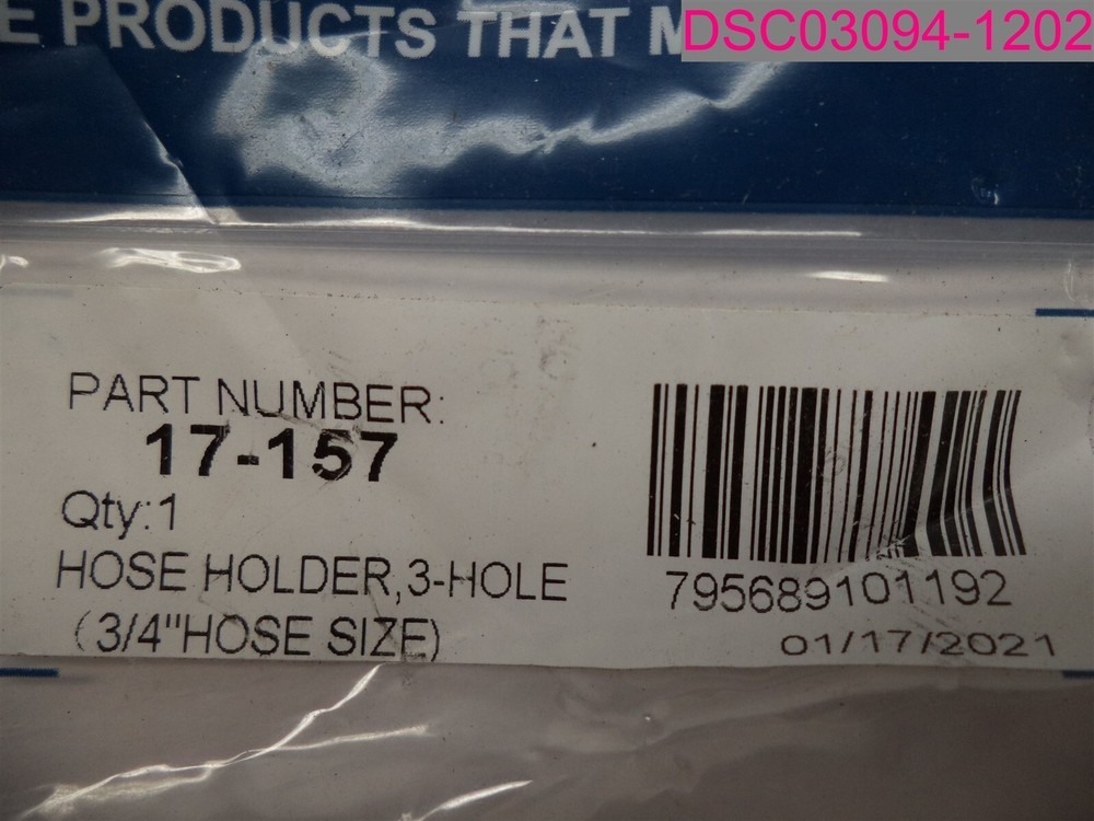 PHILLIPS 17-157 Hose Holder, 3-Hole (3/4" Hose Size)
