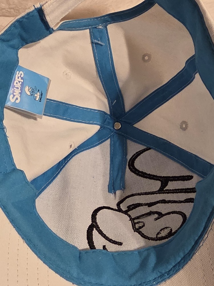 The Smurfs Trucker Hat Blue Vintage Comics Adjustable Baseball Cap