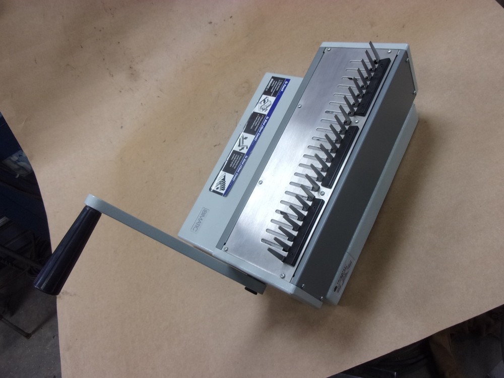 IBIMATIC Manual Hole Punch & Comb Paper Document Book Binding Machine Quartet