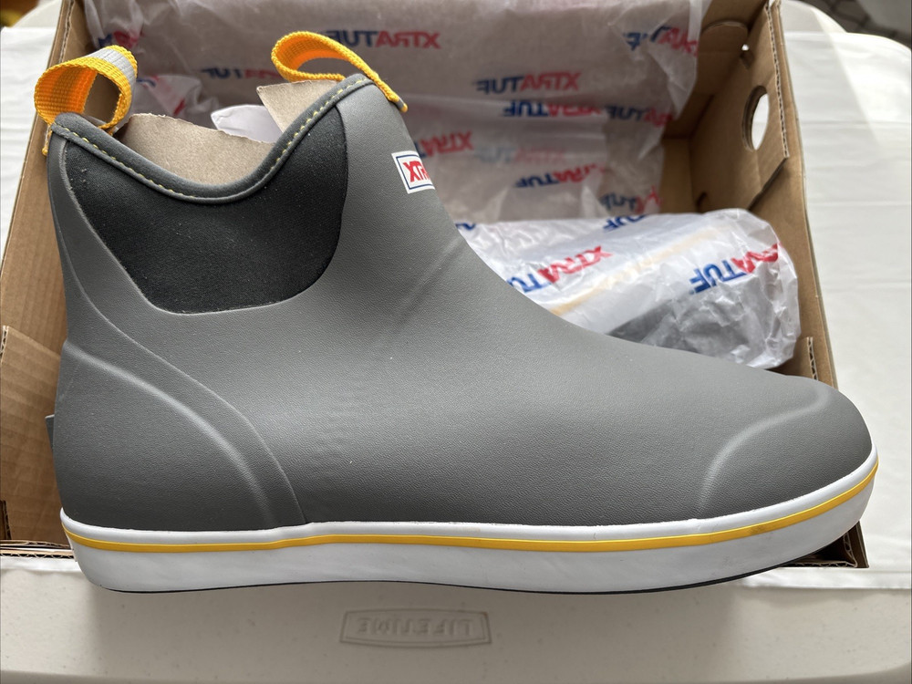 Xtratuf Ankle Deck Boot M10 Grey/Yellow