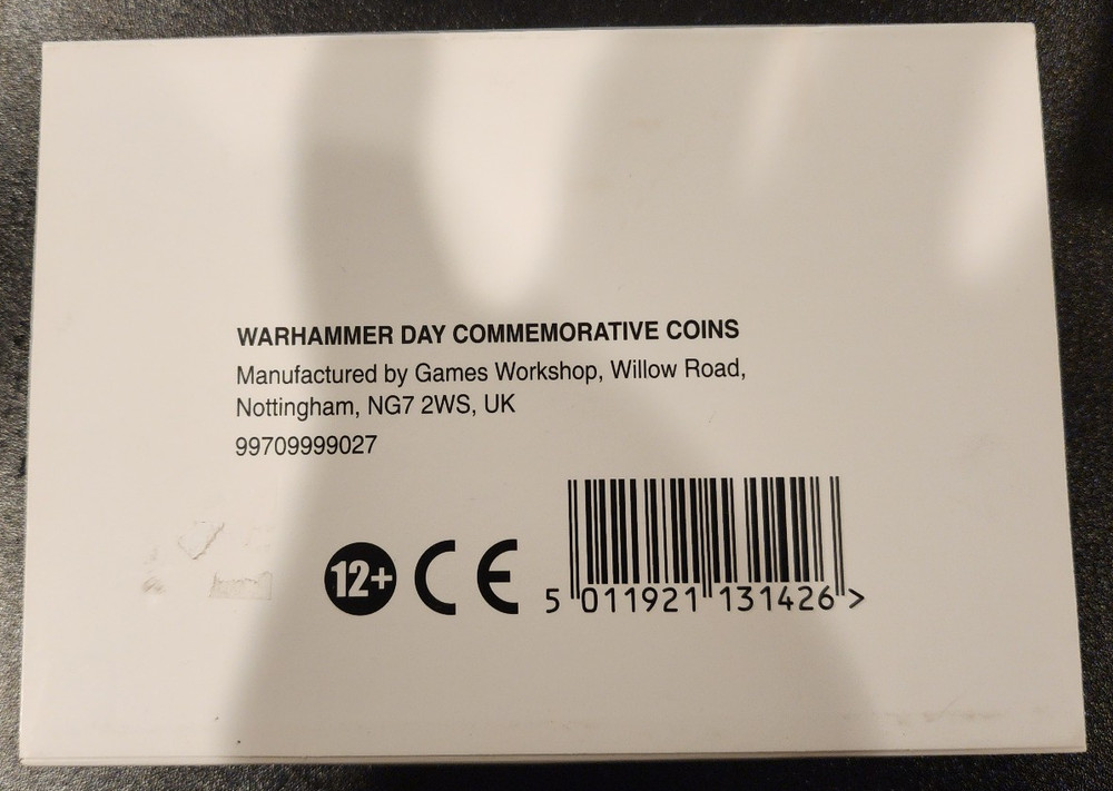 Games Workshop Warhammer Day Commemorative Coins New in Box