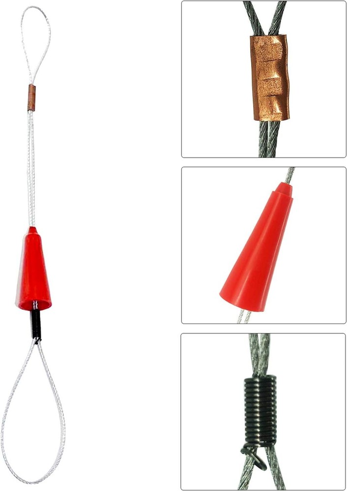 30M 100ft Fish Tape Cable Puller Kit Through Wall Wire Guide Device 4mm PET Elec