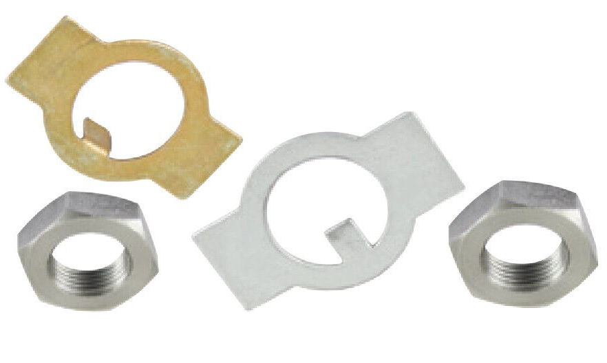 LINK & KIN PIN SPINDLE NUT KIT LEFT & RIGHT NUT + LOCK PLATES VW BUGGY BUG GHIA