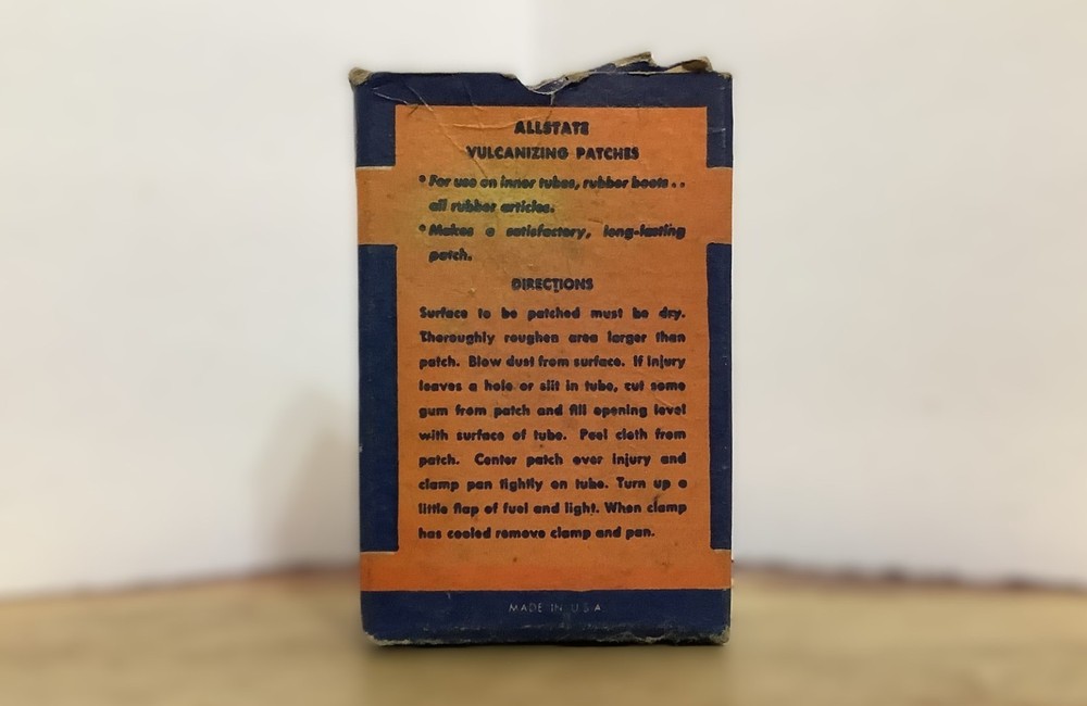 Vintage Allstate Vulcanizing Patches Box - Empty