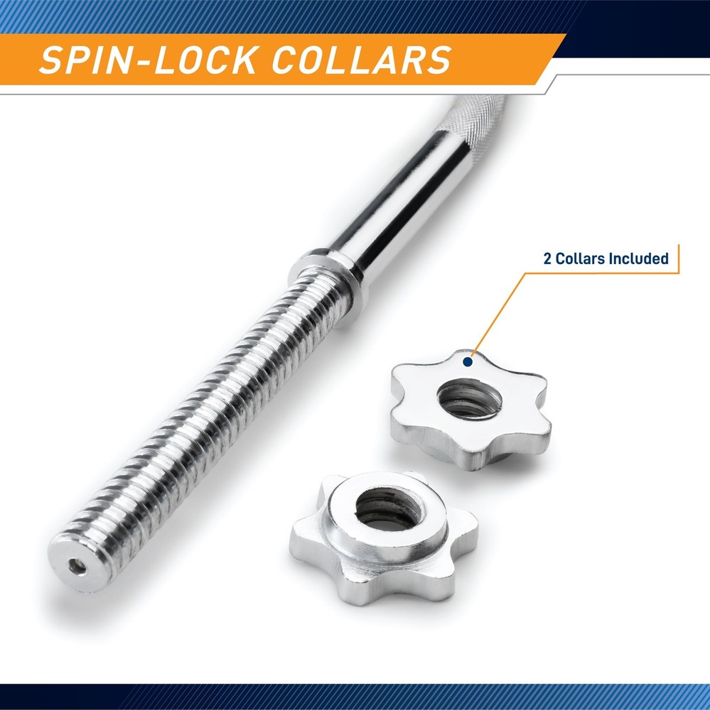 Threaded Standard Curl Bar TCB-48R