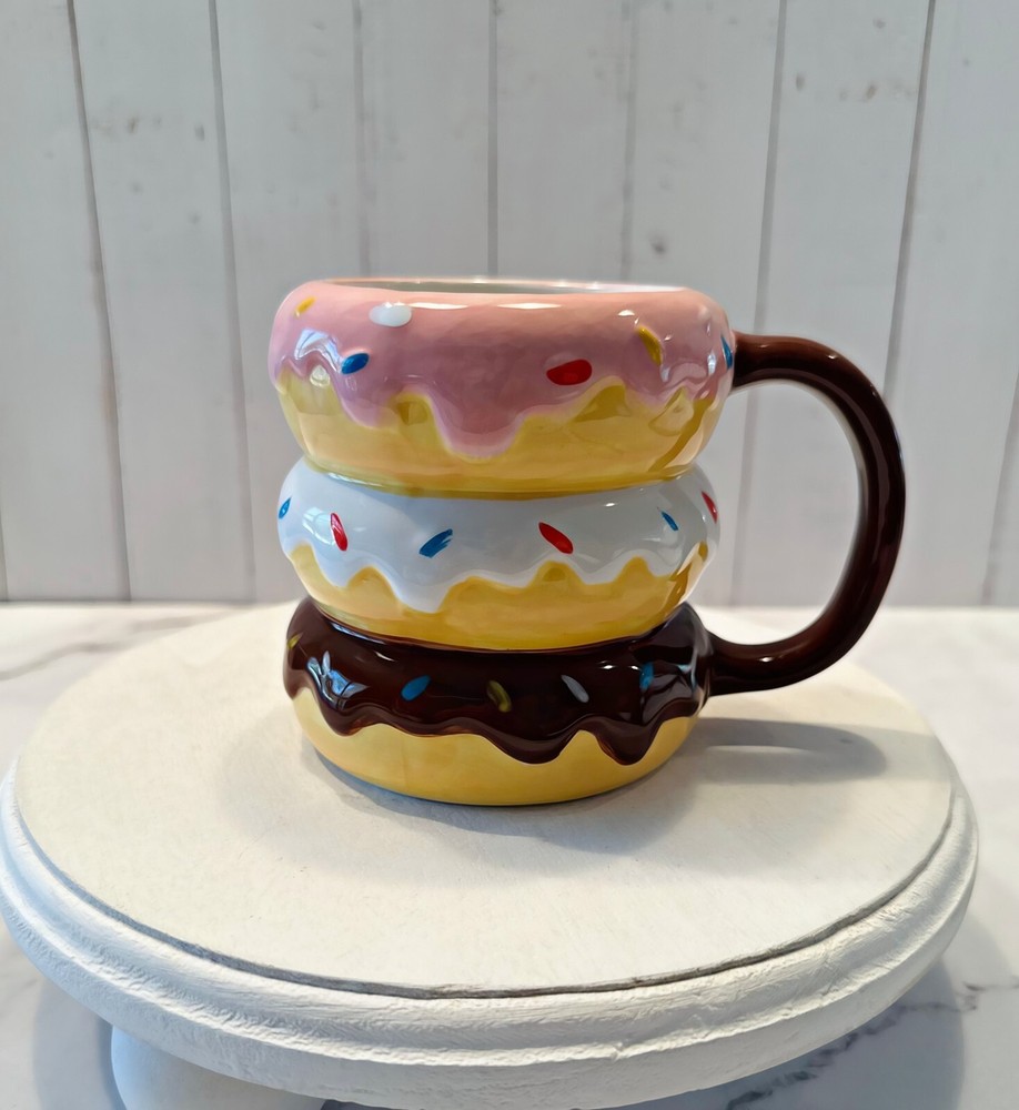 DEZICAKES Doughnut Coffee Mug Large 16 oz Cup
