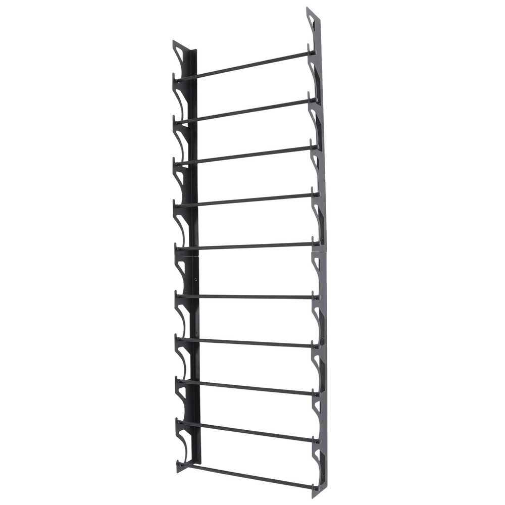 10 Tier Vinyl Roll Holder Wall Mounted W/ Adjustable Brackets For Craft Workshop