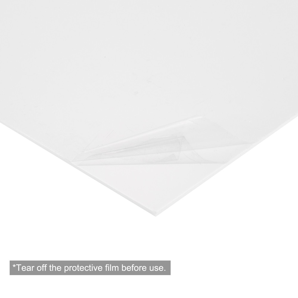 ABS Plastic Sheet 24 x 12 x 0.06" ABS Styrene Sheets White 3 Pcs