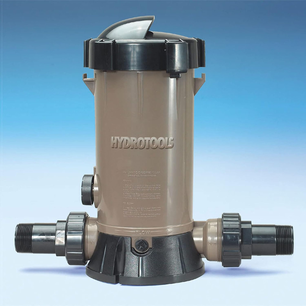 Hydrotools 8750 In Line Automatic Chlorine Feeder 9 lb Capacity Pool Chlorinator