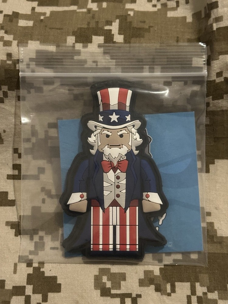 The Grumpy Pencil Uncle Sam Brick Figure