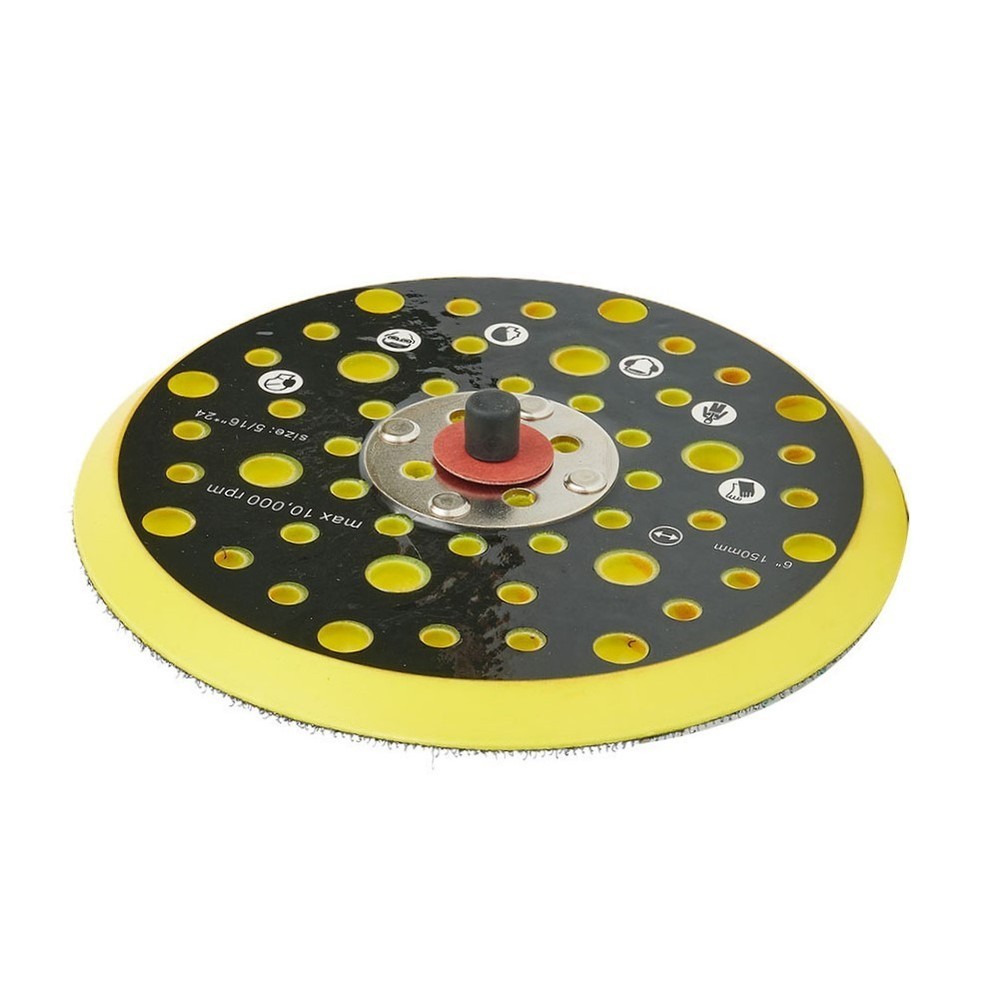 1*6 Inch 52 Holes Sander Backing Pad Hook&Loop Dust Sanding Disc