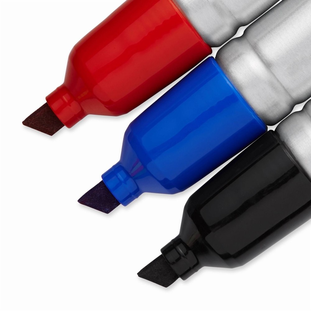 Sharpie King Size Permanent Markers, Large Chisel Tip, Black, 12 Count