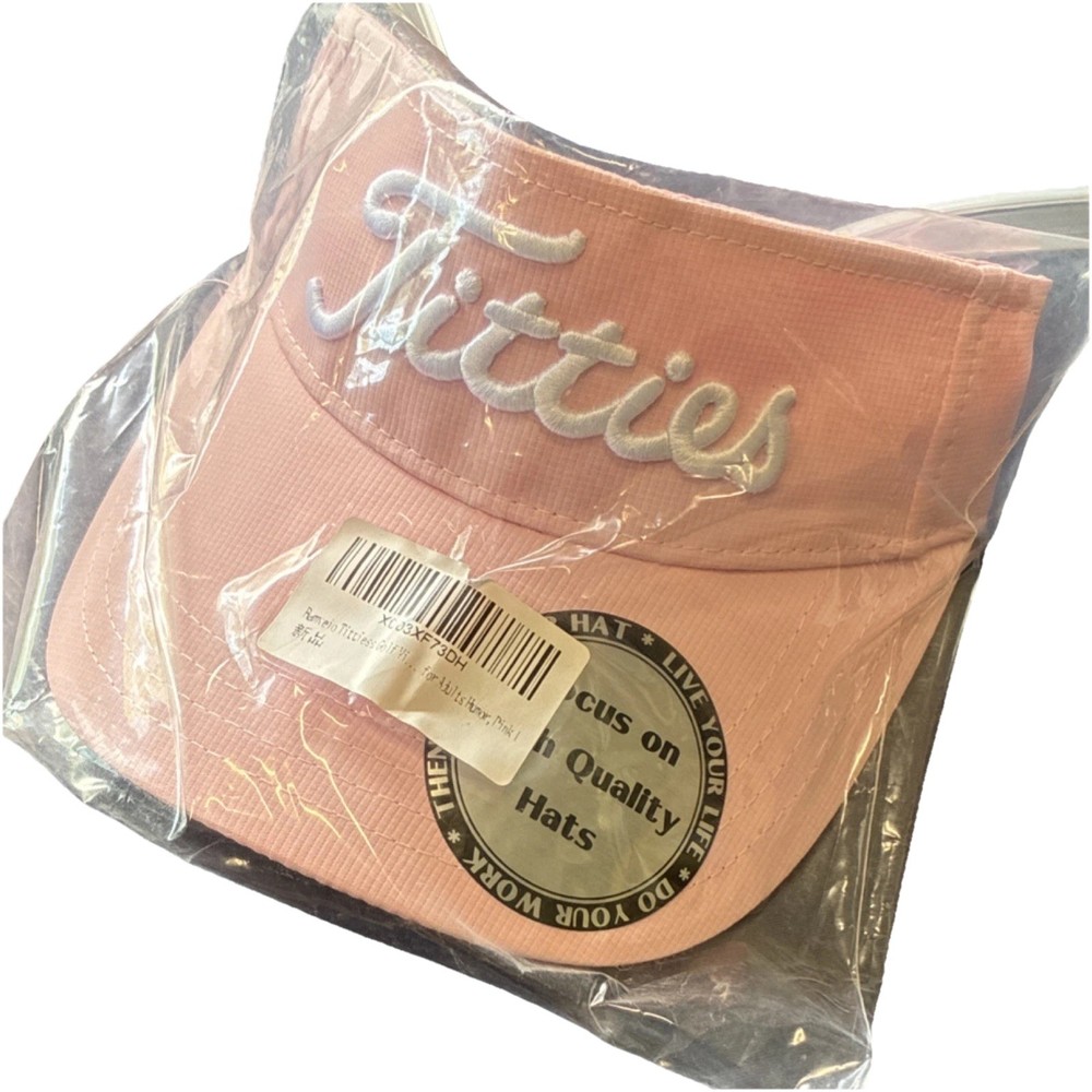 Pink Titties Golf Visor