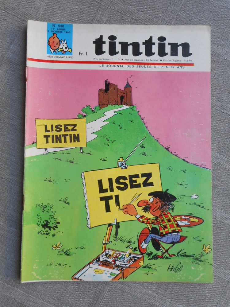 Hebdo Tintin 1St Series No. 938 Correct Condition