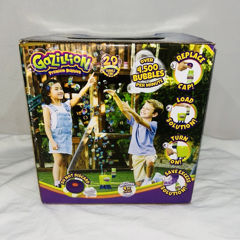 Gazillion Bubbles Tornado Machine Bubble Blaster Ultimate Blower Kids