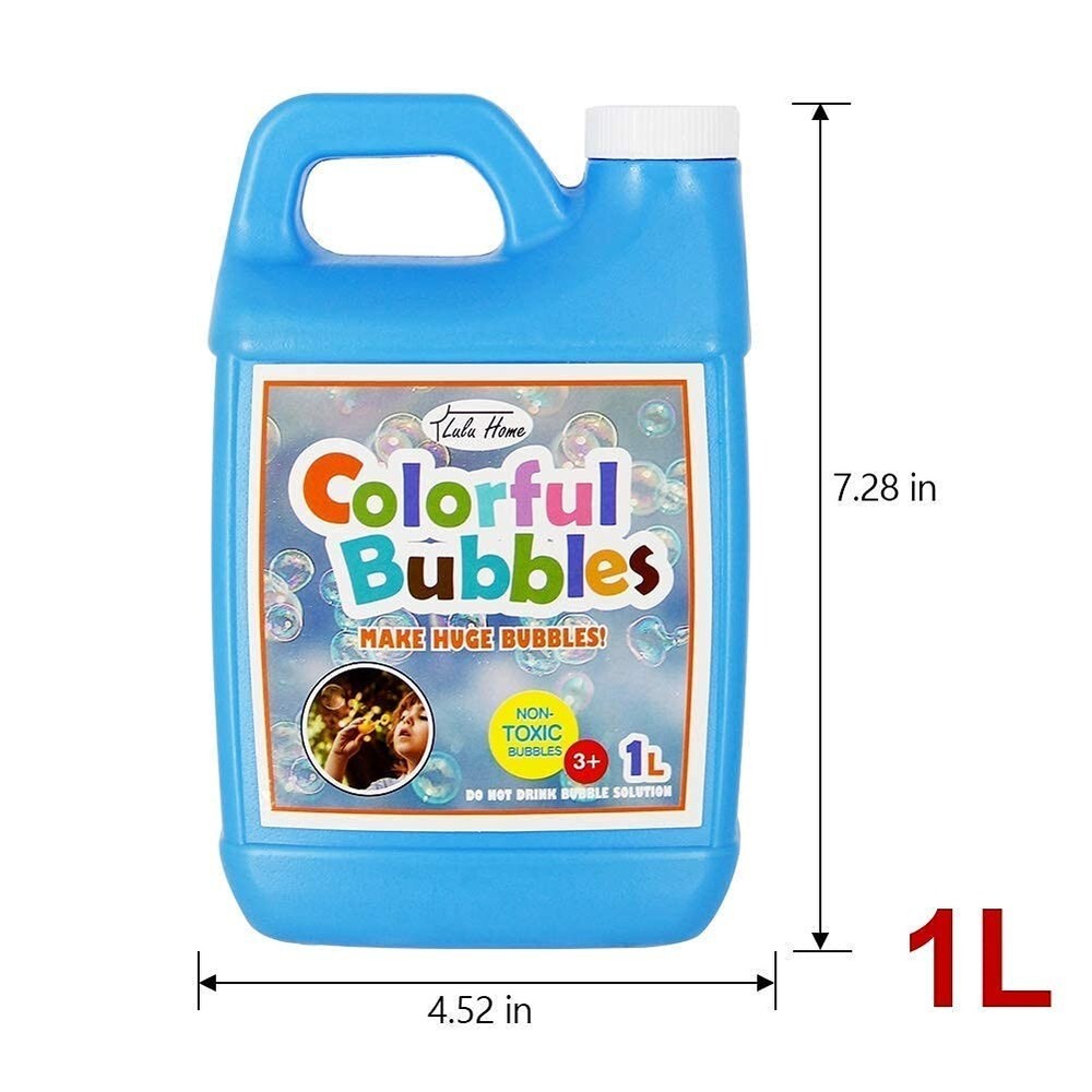 Lulu Home Concentrated Bubble Solution, 1 L/ 33.8 OZ Refill for Bubble Machine..