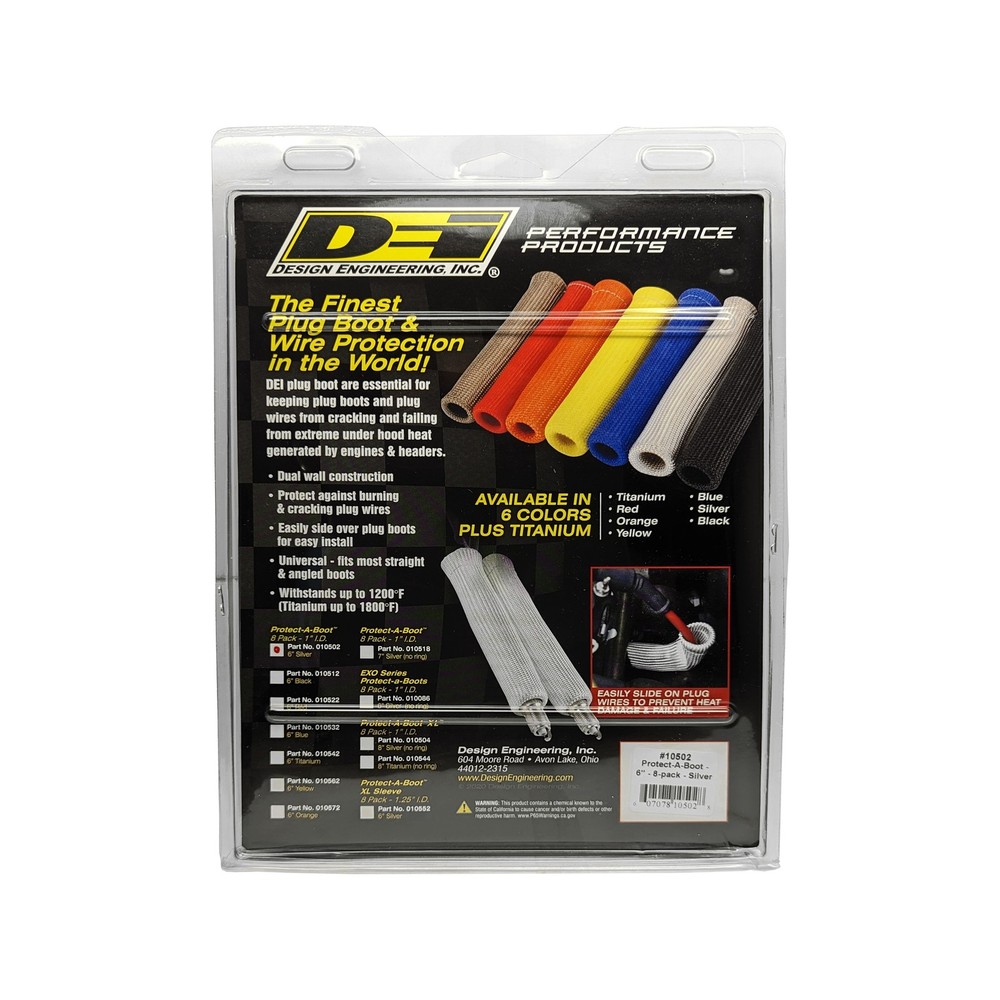 DEI for Protect-A-Boot - 6" Silver 8-Pack