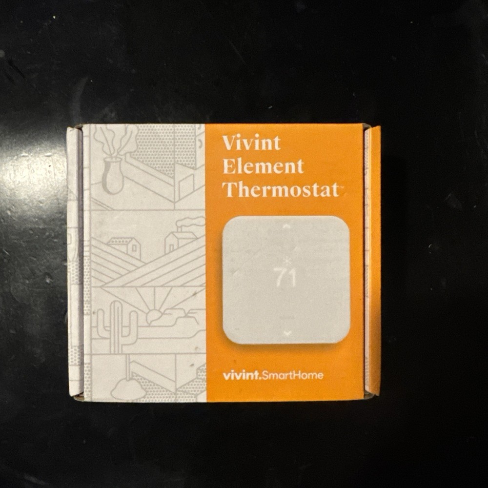 Vivint Element Smart Thermostat VS-ELEM02-001 Programmable White