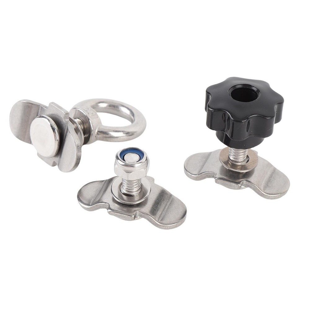 L Track Double Lug Threaded Stud Nut Kit Stainless Steel L Track Threaded Stud