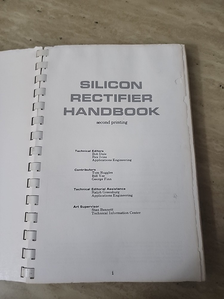 Vintage 1966 MOTOROLA SILICON RECTIFIERS HANDBOOK