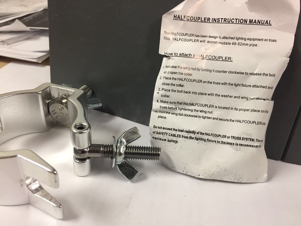 stage ring clamps half coupler