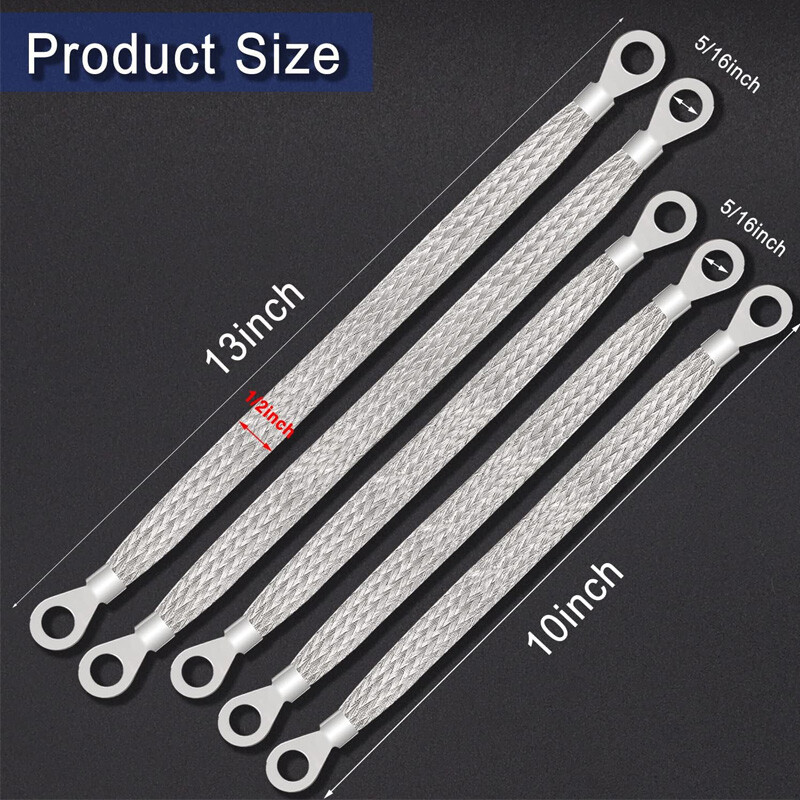 Universal Automotive Ground Strap Tinned Copper Car Engine Ground Strap Cable