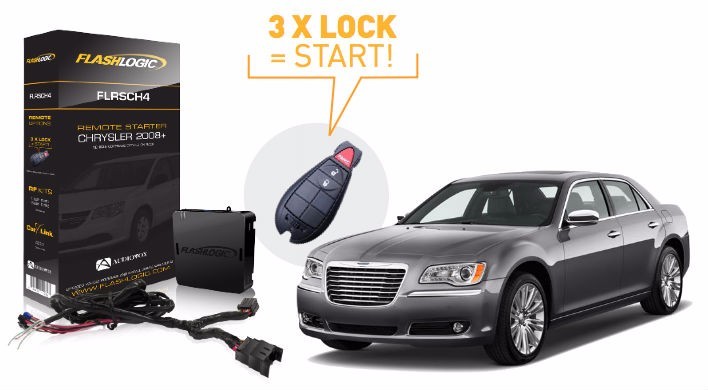 Flashlogic Remote Start for Chrysler 300 2008-2010 Remote Starter Easy Install