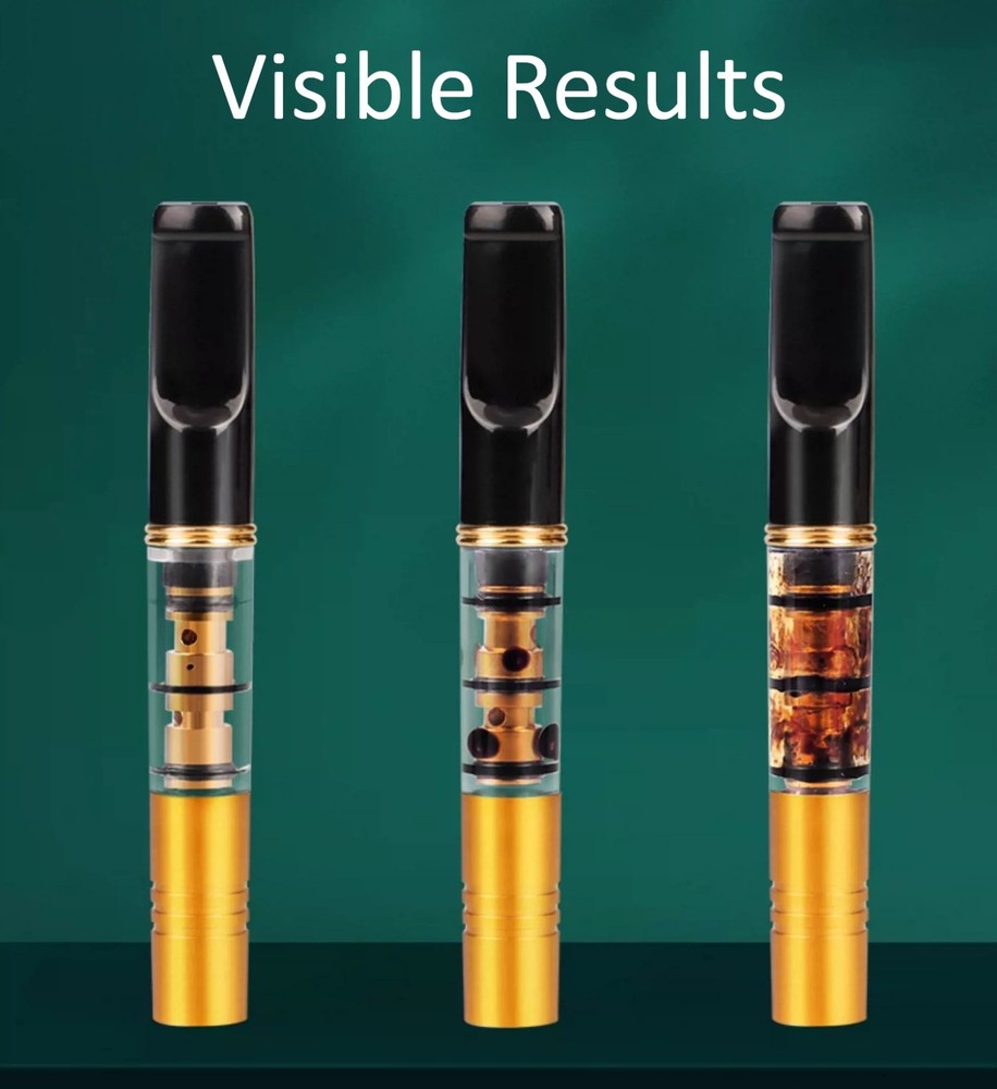 ZOBON Cigarette Filter Holder Double Microporous Multi-Filtering Multi Size