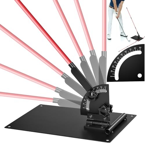 Pro Golf Alignment Sticks Holder – Adjustable Swing Plane Trainer with Scale