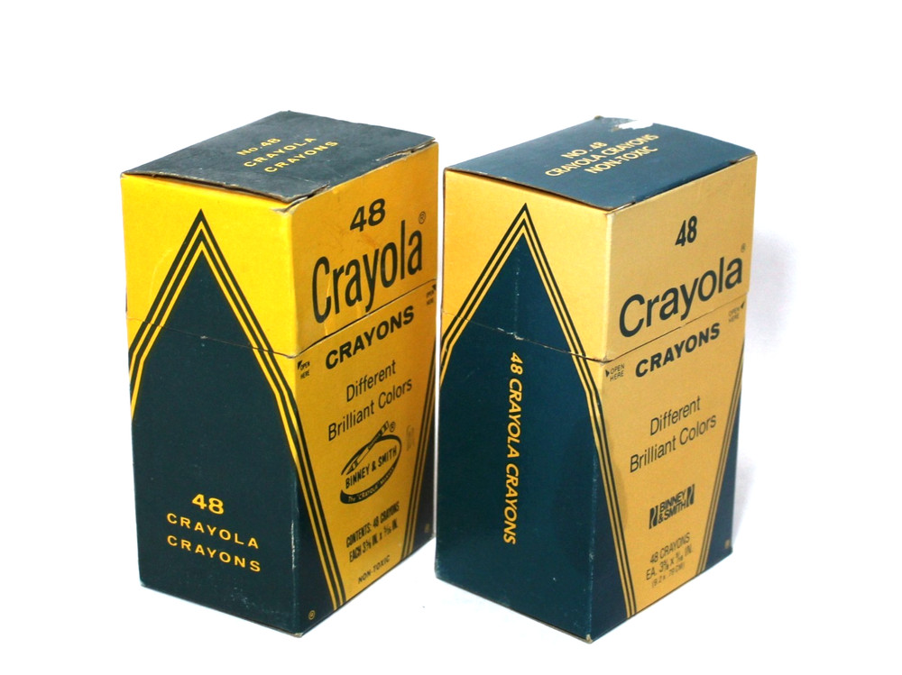 Vintage Crayola Crayons 48 Count Box Set 2