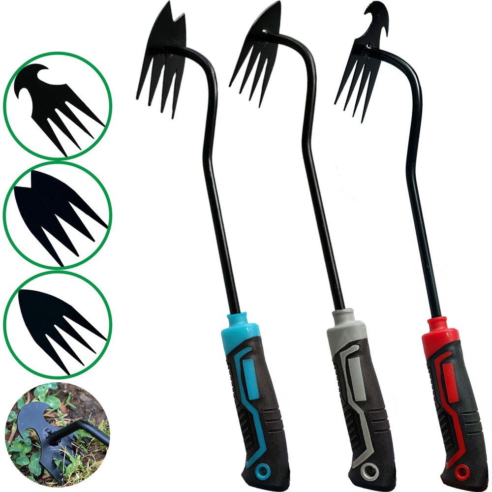 3Pcs Weed Puller Tool Garden Weed Pulling Tool,Portable Garden Weeder Tool,Ga...