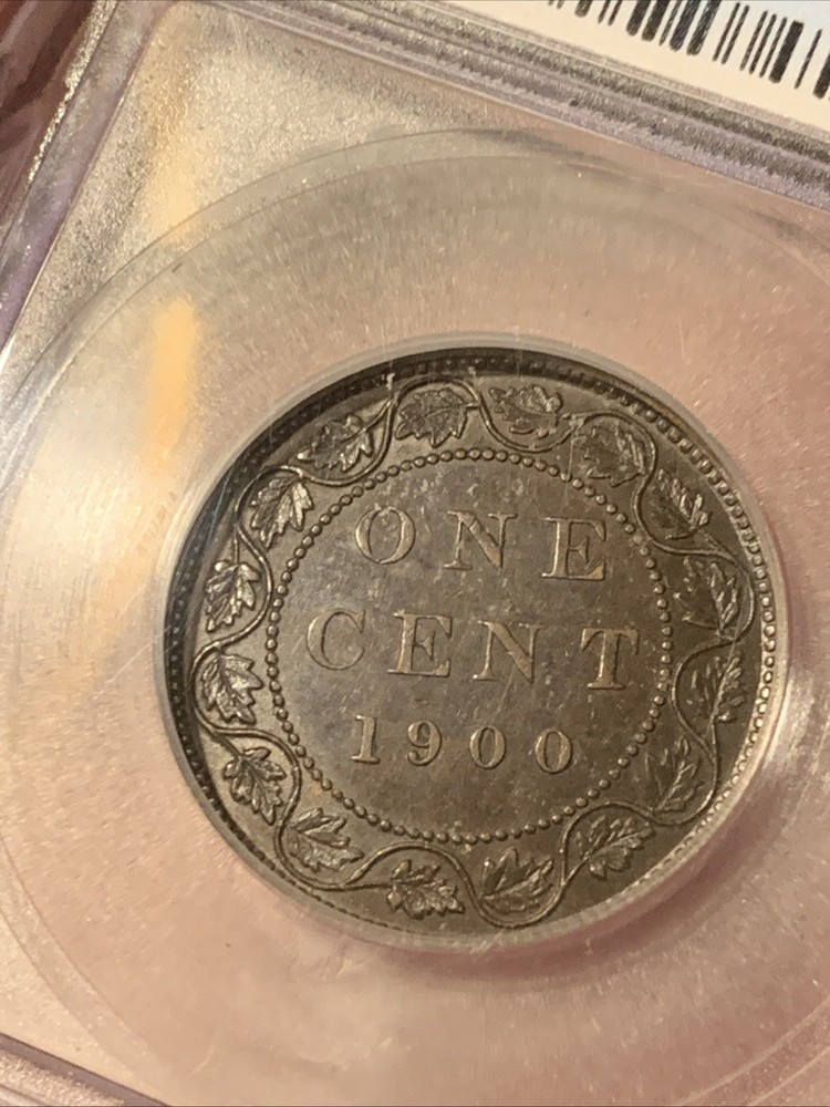1900 CANADA LARGE CENT ~ ICG AU53 ~