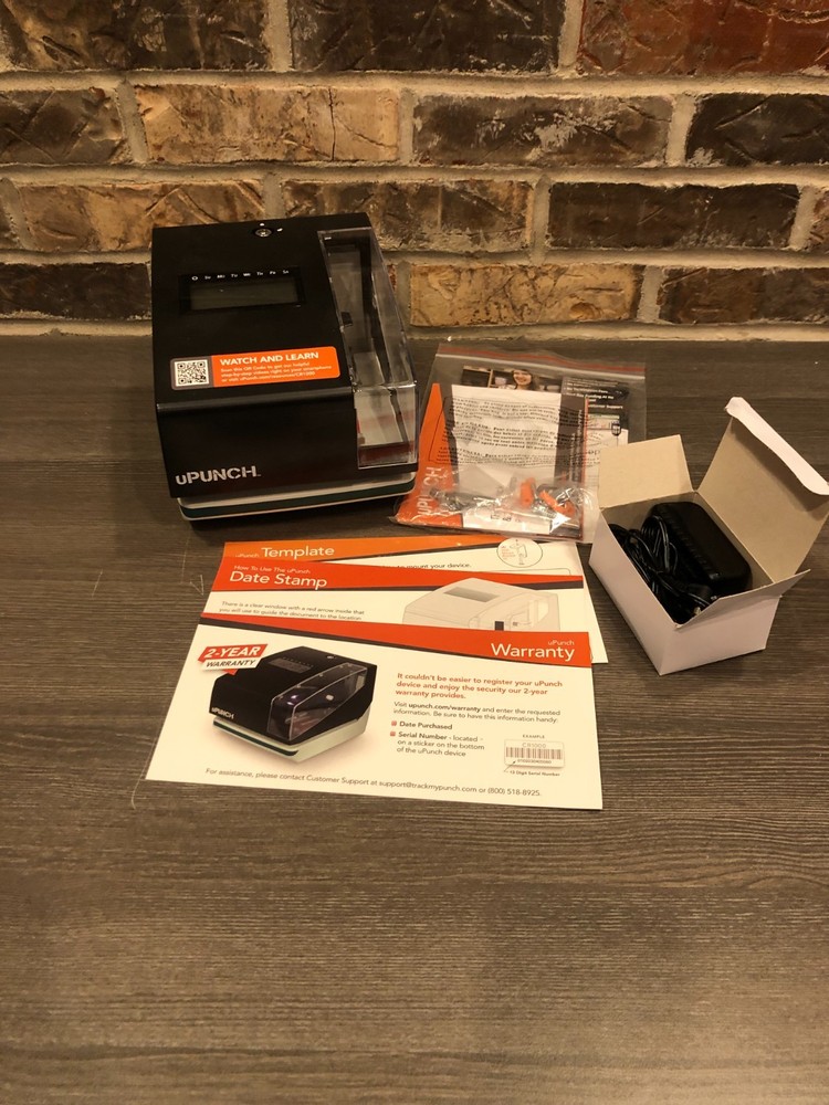 uPUNCH Digital Time Clock And Date Stamp Bundle