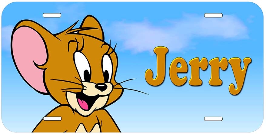 Personalized Jerry Mouse Car License Plate Any Name