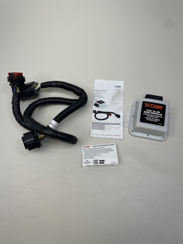 CURT 51200  ECHO IN LINE ELECTRIC TRAILER BRAKE CONTROLLER W/ BLUETOOTH RV