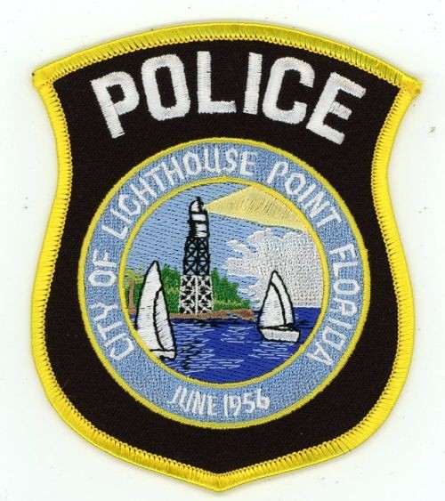 FLORIDA FL LIGHTHOUSE POINT POLICE NICE SHOULDER PATCH SHERIFF
