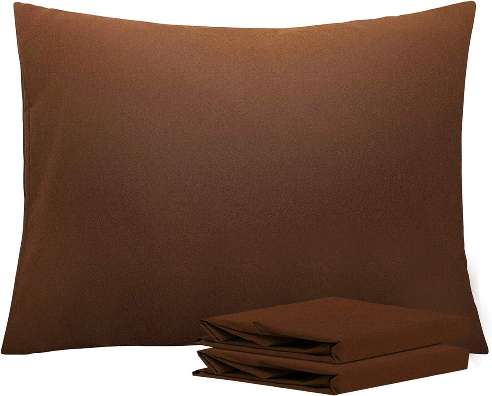 King Pillowcase Set 2 Pack Brushed Microfiber 20x36 Pillowcases Soft