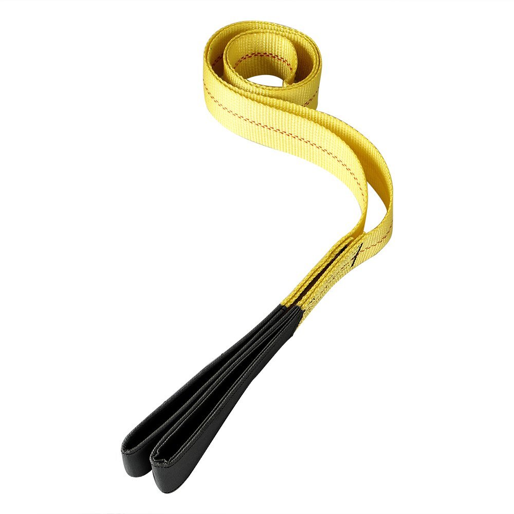 2Pcs 6FT Web Lifting Sling Flat Loop Straps 2 Inch Width 9,000 lbs Basket Rated