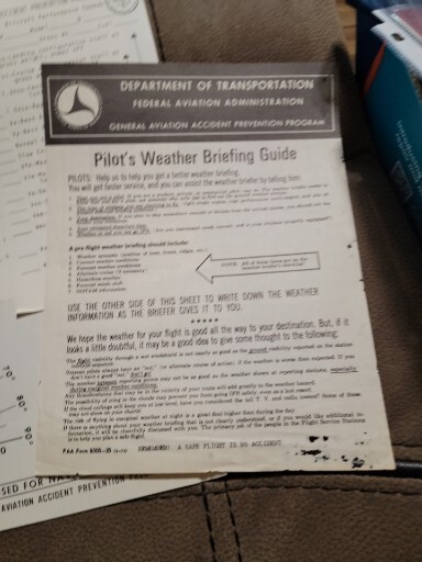 VINTAGE FAA PILOT INFORMATION